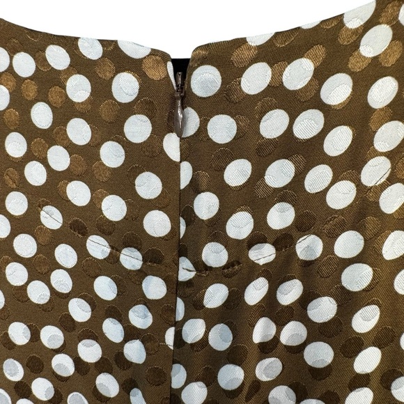 J. Crew Brown and Cream Peplum Tank Top - Picture 4 of 8